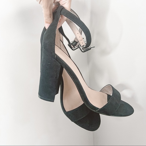 Urban Outfitters Shoes - Urban Outfitters black chunky ankle strap heels